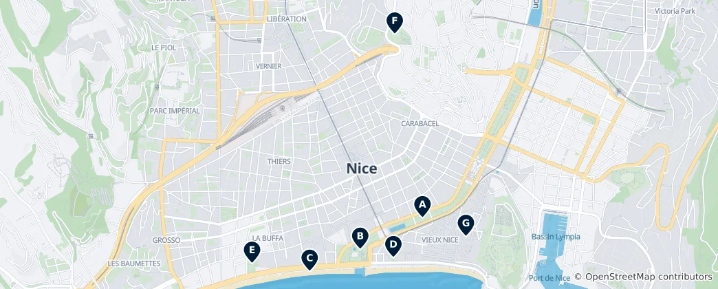 Map of City Parks and Gardens
