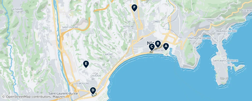 Parks & Gardens — Map