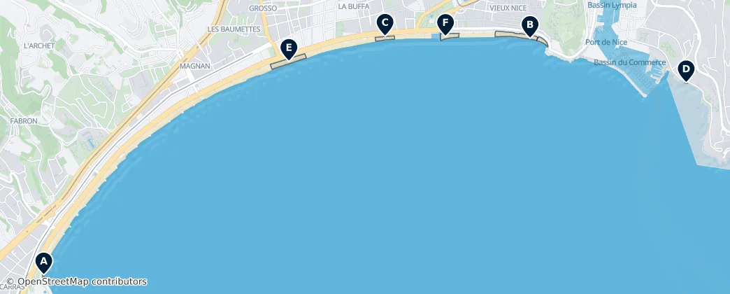 Pebble Beaches — Map