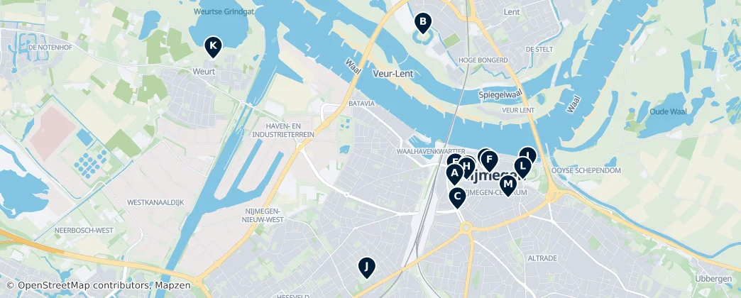 Roman Heritage of Nijmegen – Mapa