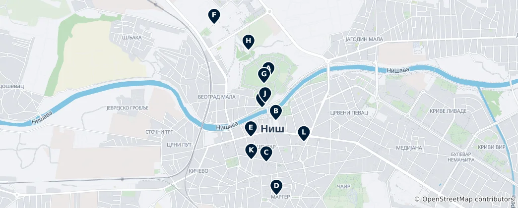 Map of Niš Essentials