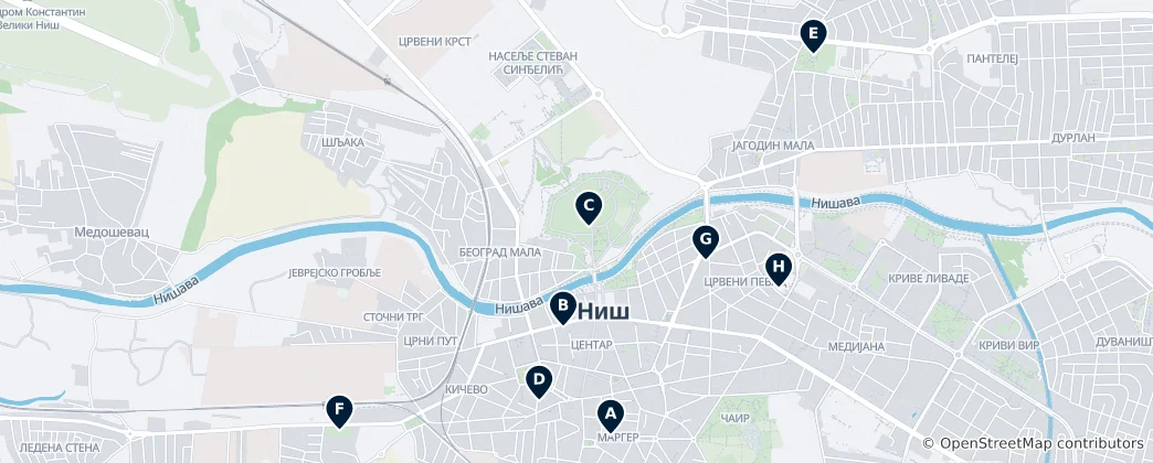Mapa de Religious Landmarks