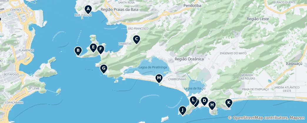 Mapa Niterói's Absolute Essentials