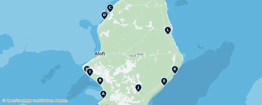 Hidden Gems of Niue — Map