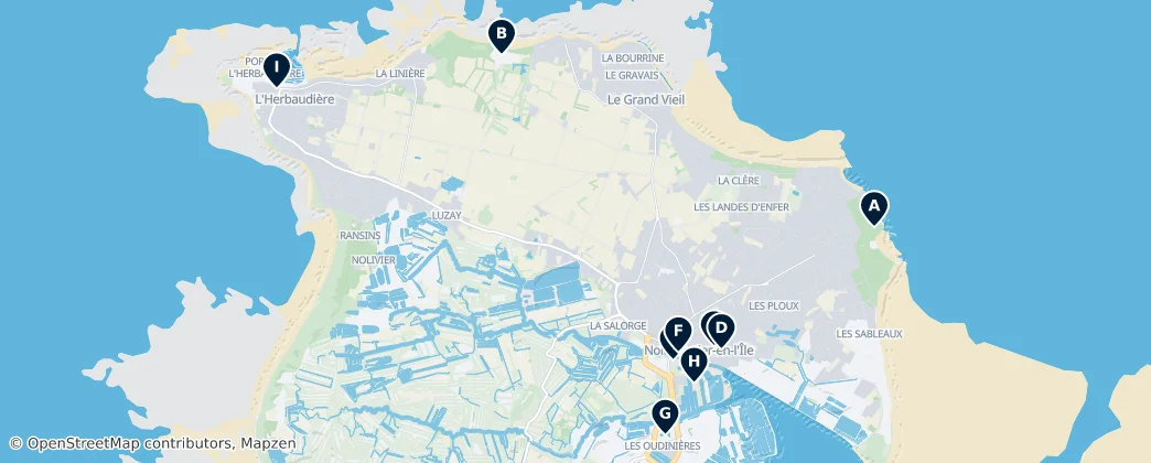 Mappa di Noirmoutier-en-l'Île Essentials