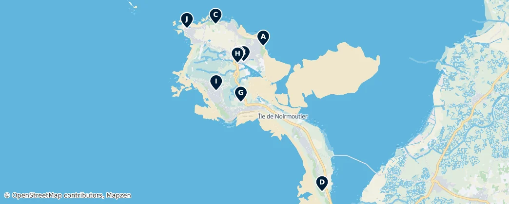 Mappa di Île de Noirmoutier Essentials