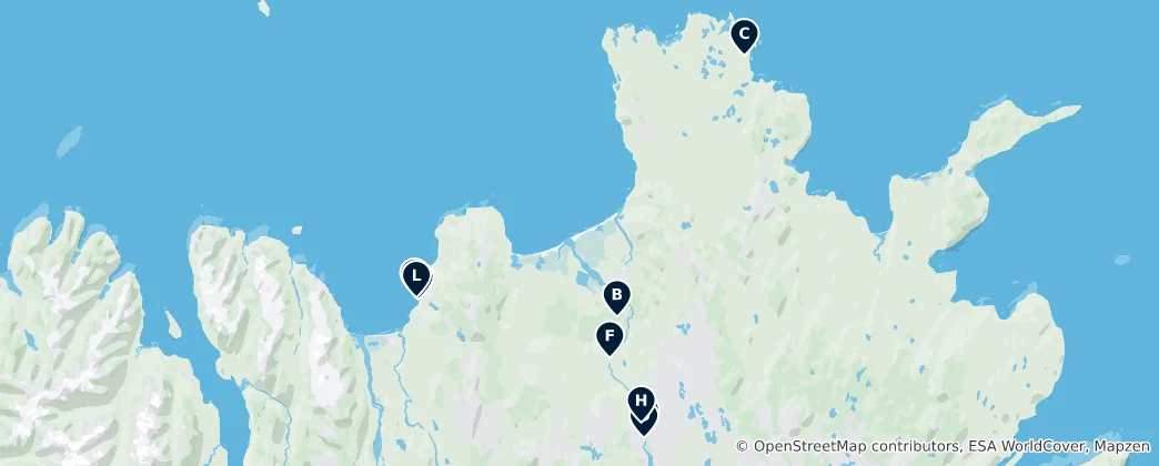 Mapa Norðurþing Essentials