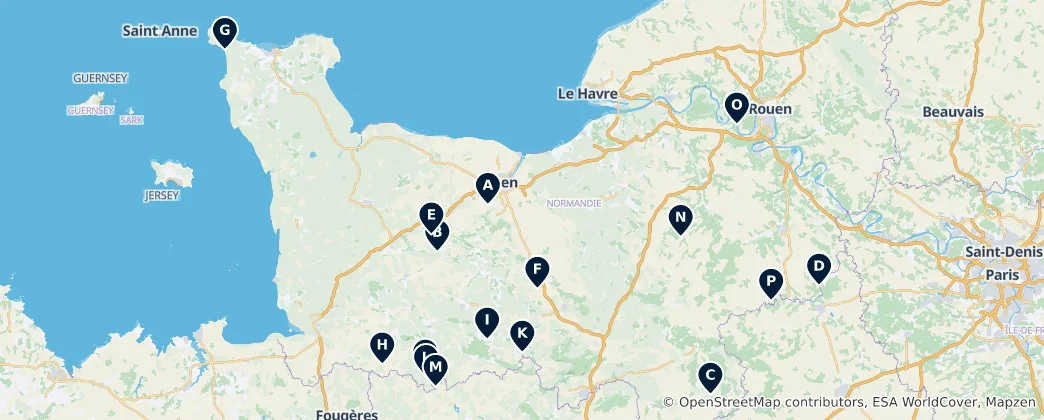 Carte de Ancient Megaliths and Monuments