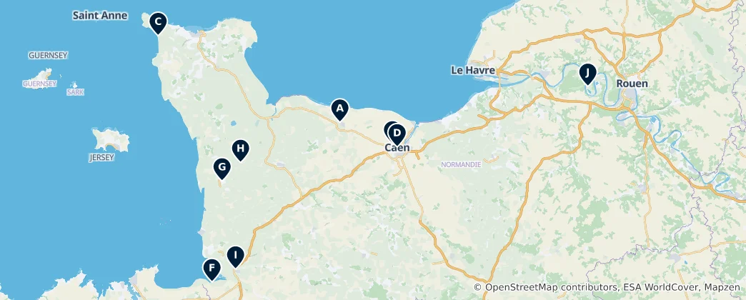 Mapa De Parks and Gardens