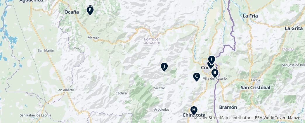Mapa Norte de Santander Essentials