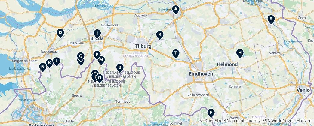 Map of Sacred Sites and Churches