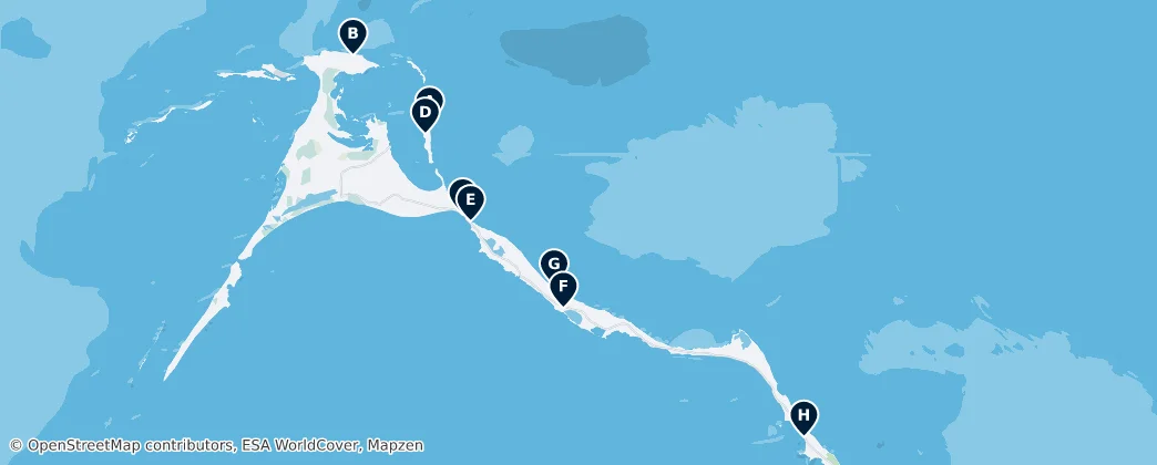 North Eleuthera Essentials – Mapa