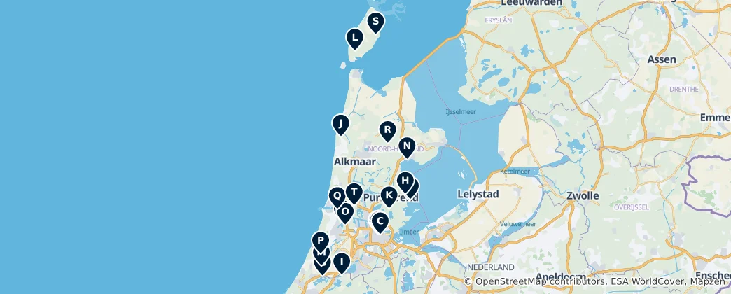 Carte de Historic Churches of the Netherlands