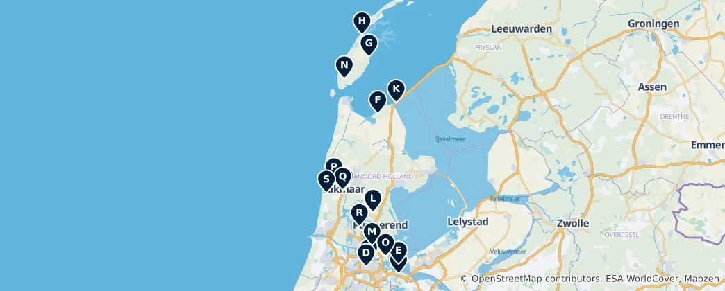 Carte de Historic Heritage Sites