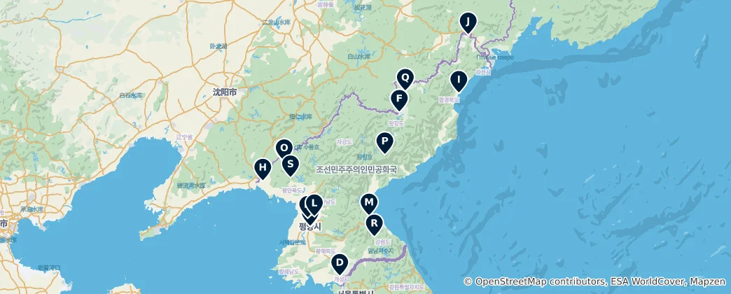 Mapa Monuments and Memorials
