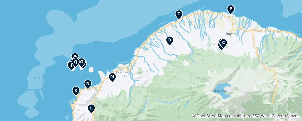Mapa Lombok Utara's Absolute Essentials