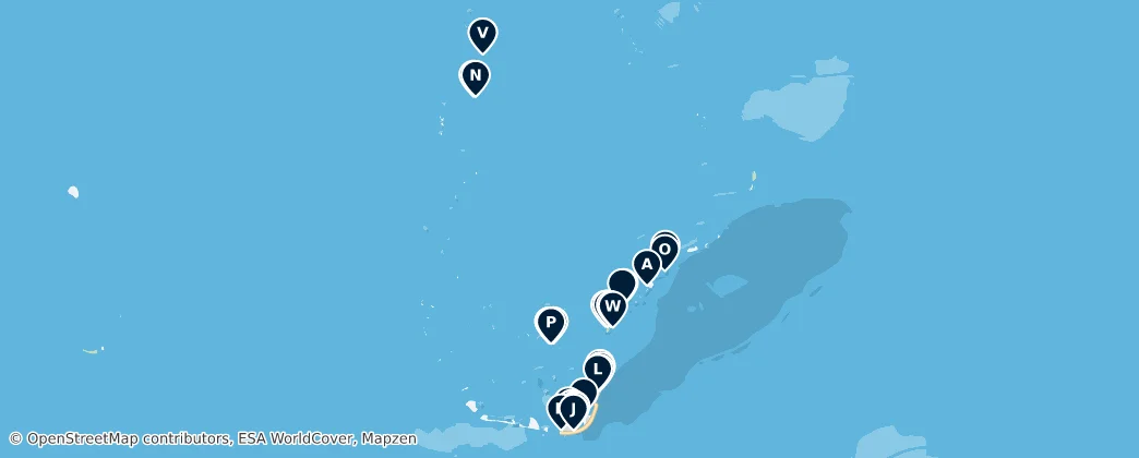 Island Dining Delights — Map