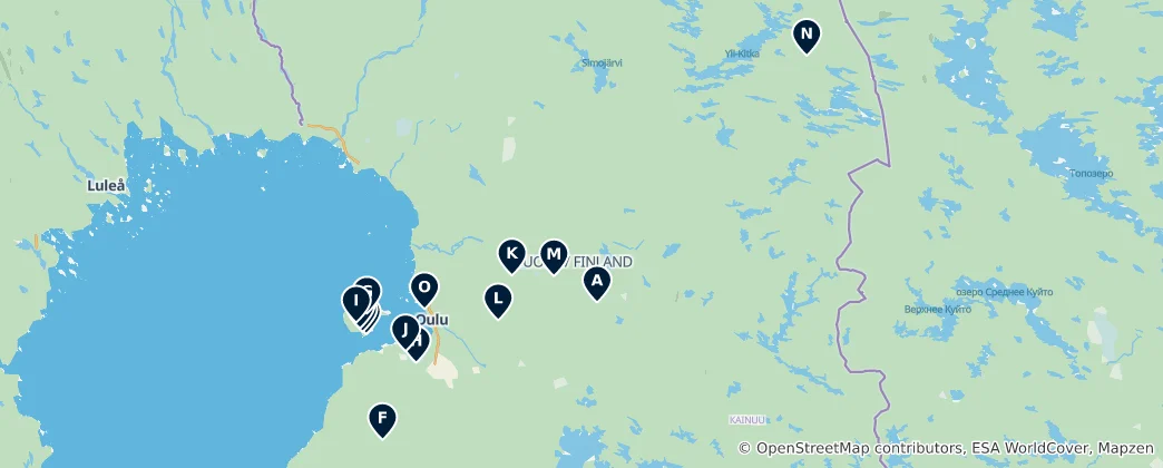 Map of Top Bird Watching Spots