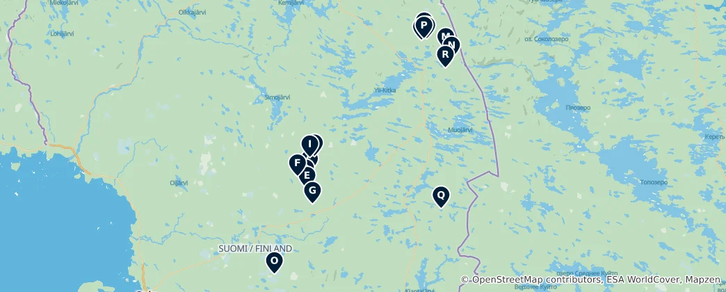 Mapa de Wilderness Huts & Cabins