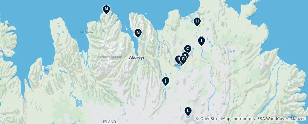 Map of Northeastern Iceland's Essential Wonders
