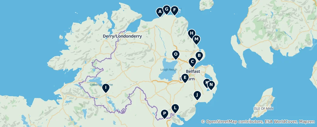 Map of Castles and Fortifications