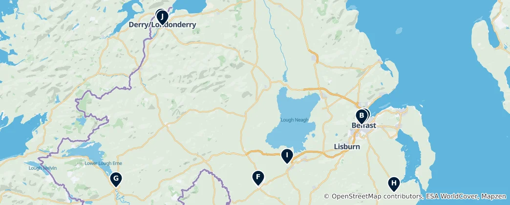 Map of Cathedrals & Historic Churches