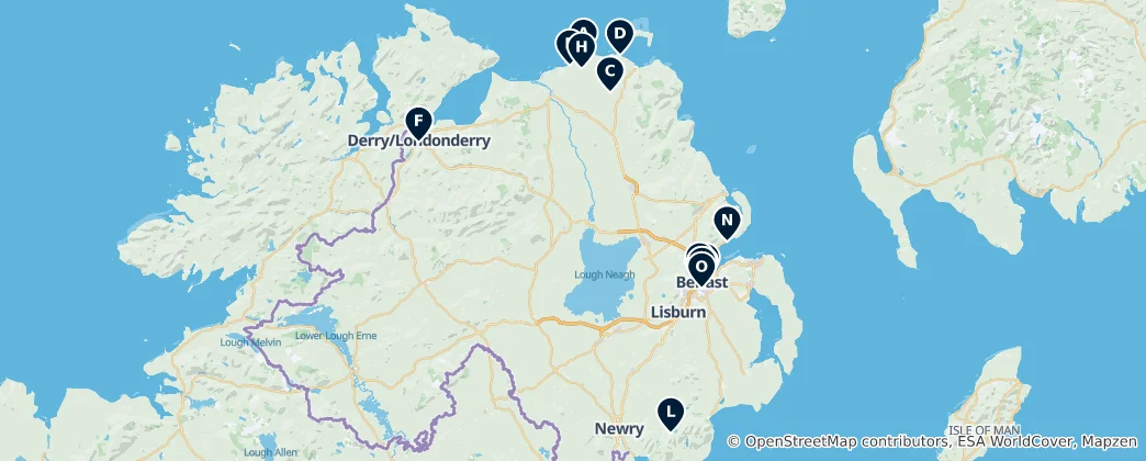 Map of Northern Ireland Essentials