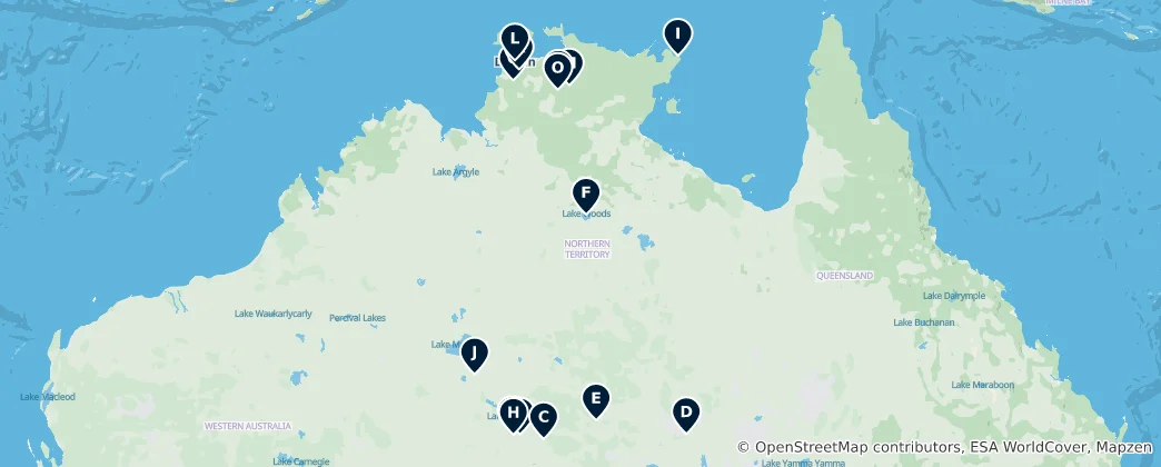 Mappa di Natural Wonders