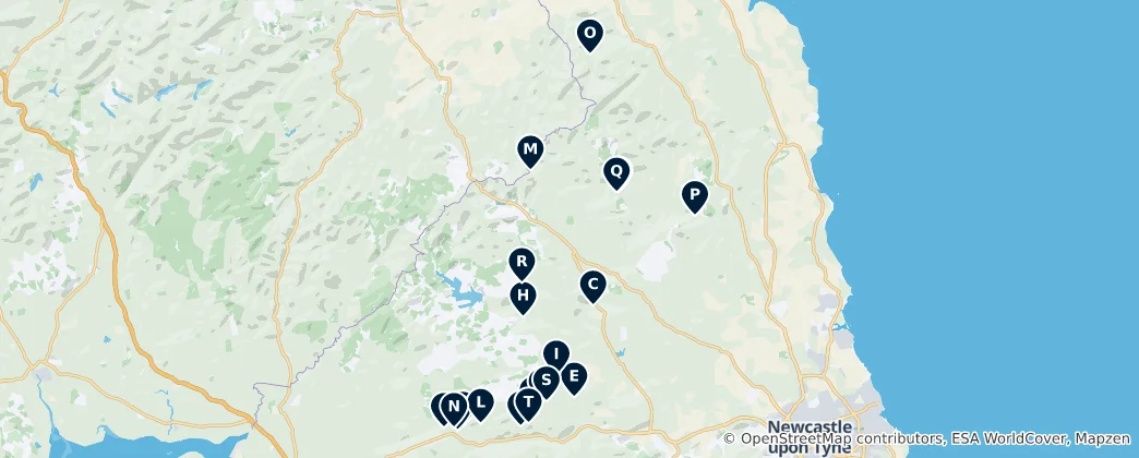 Mapa Ancient Monuments & Ruins