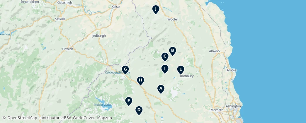 Mapa de Historic Churches and Chapels