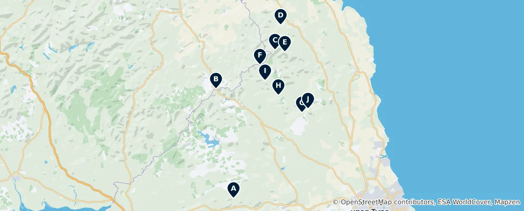 Mapa De Peaks and Viewpoints