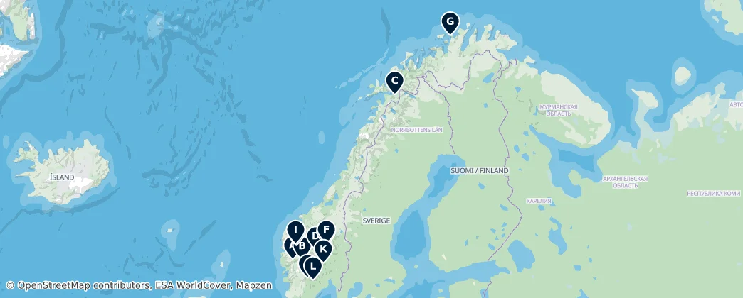 Map of Best Free Flying Spots