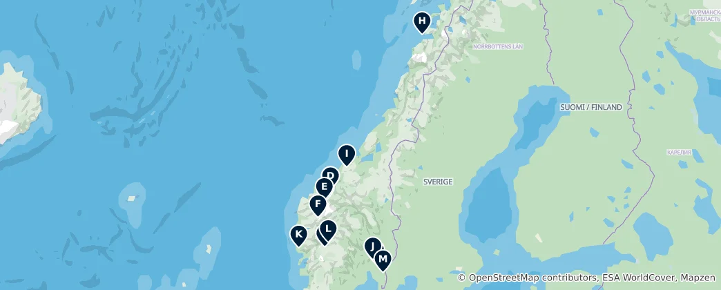 Mappa di Scenic Hikes & Viewpoints