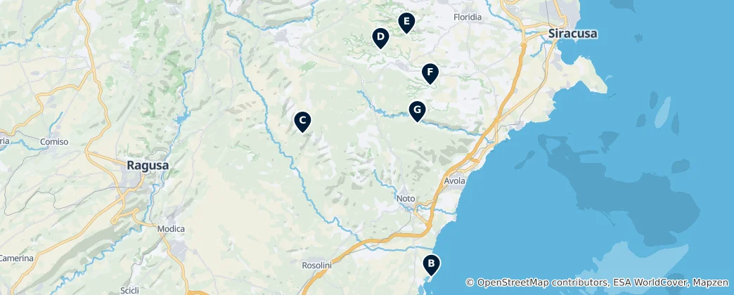 Mapa Natural Peaks & Cliffs