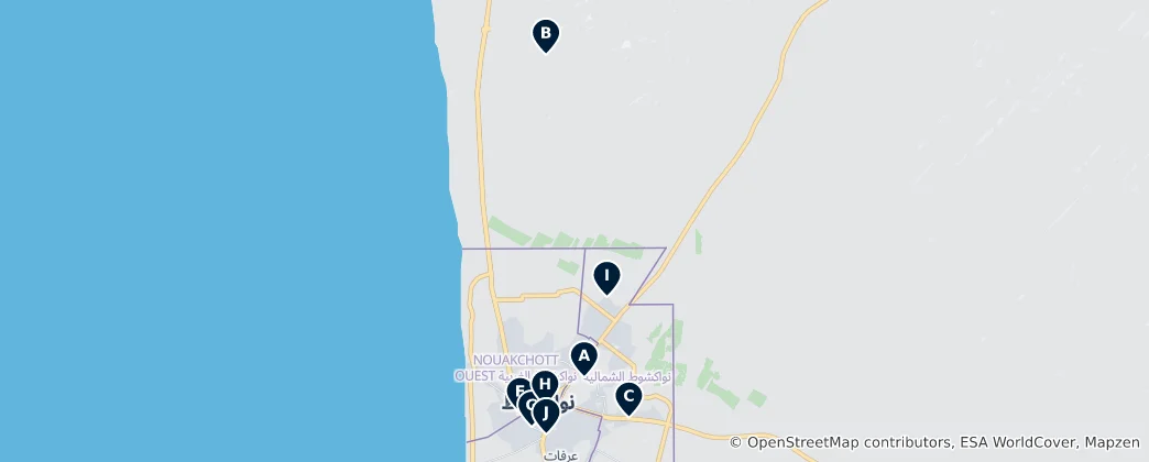 Map of Nouakchott Essentials