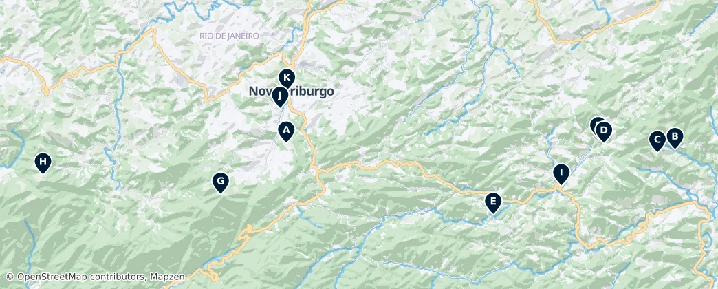 Nature and Mountain Peaks — Map