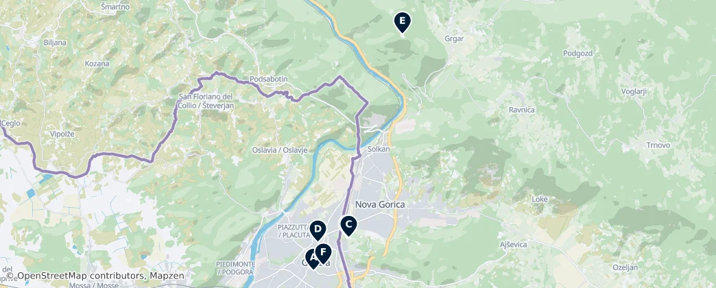 Carte de Religious Sites & Historic Churches