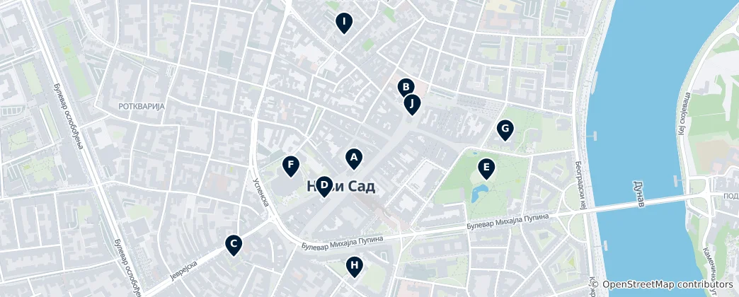 Mapa Novi Sad Essentials
