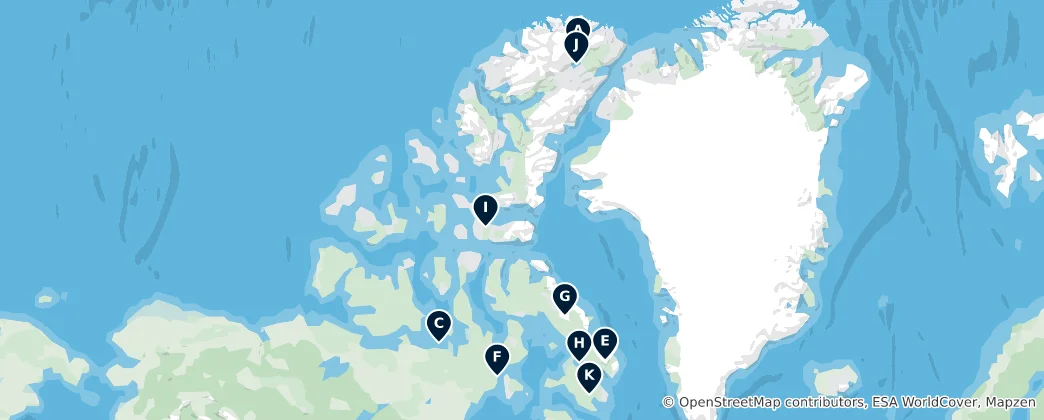 Mapa Nunavut Essentials