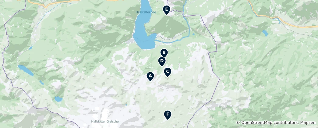 Map of Alpine Huts and Shelters