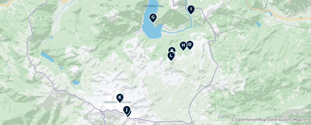 Mapa Obertraun Essentials