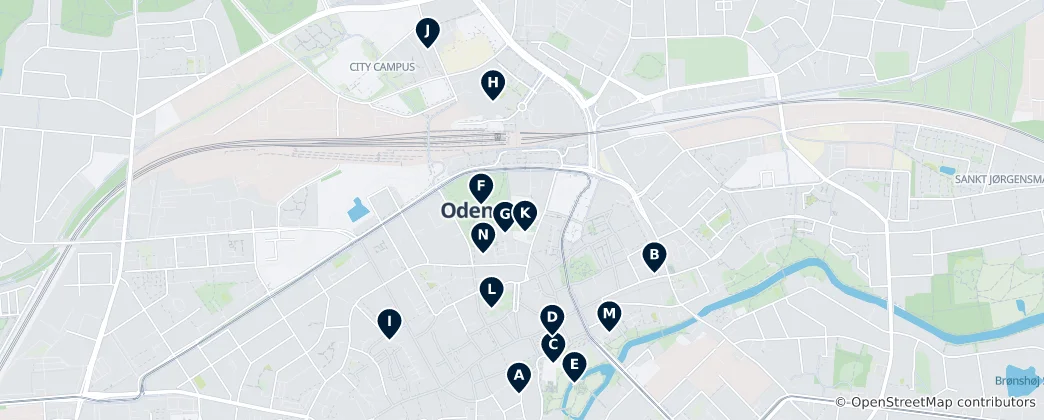 Map of Odense Essentials
