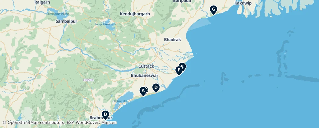 Beaches & Lighthouses — Карта