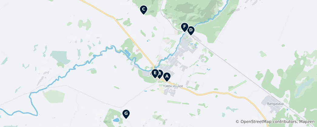 Mapa Ohakune Essentials