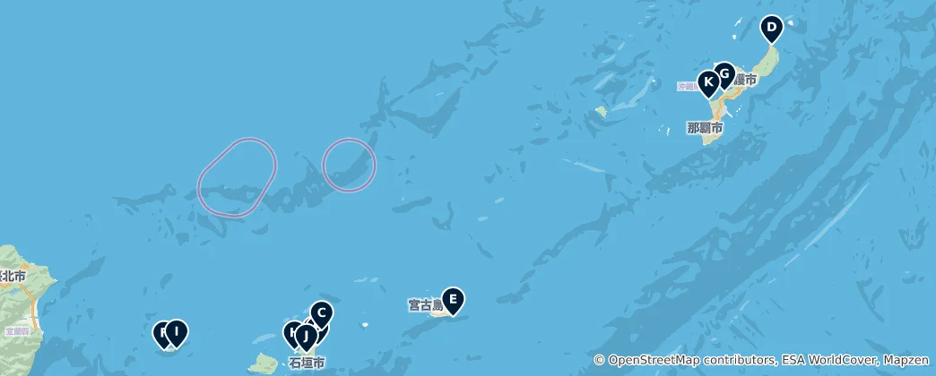 Map of Okinawa's Scenic Viewpoints