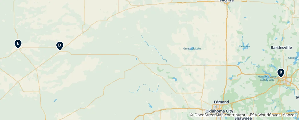 Mapa Historic Christian Churches