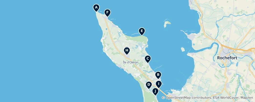 Map of Île d'Oléron Essentials
