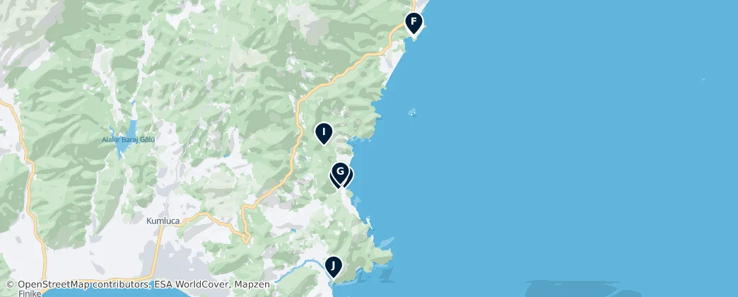Mappa di Ancient Ruins of Olympos