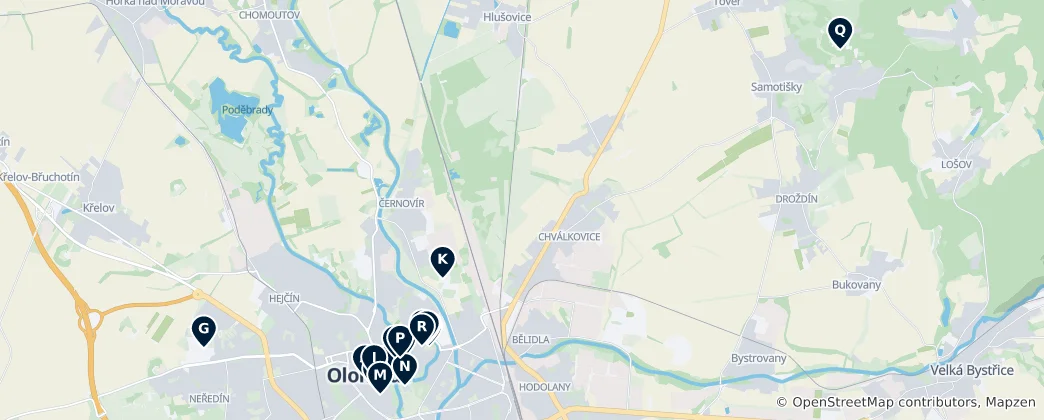 Olomouc Heritage Highlights 지도