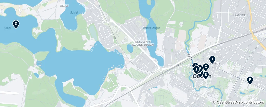 Map of Olsztyn Essentials